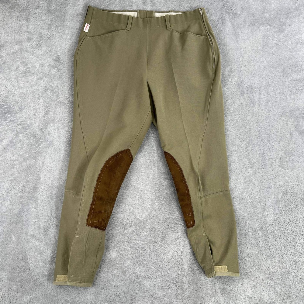 Tailored Sportsman Knee Patch Breeches 31 Tan Womens Equestrian Riding Pants
